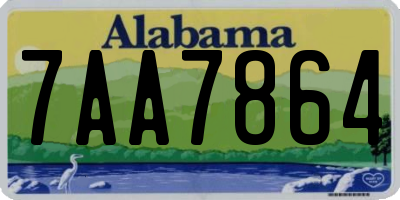 AL license plate 7AA7864