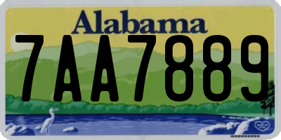 AL license plate 7AA7889