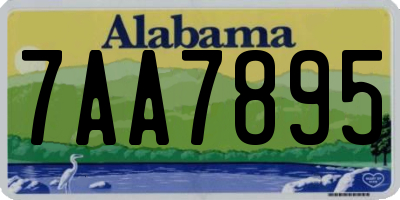 AL license plate 7AA7895