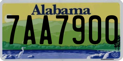 AL license plate 7AA7900