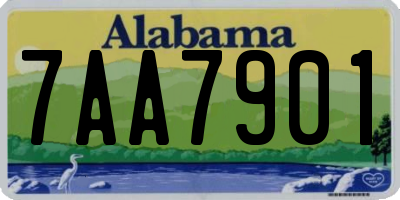 AL license plate 7AA7901