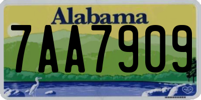 AL license plate 7AA7909
