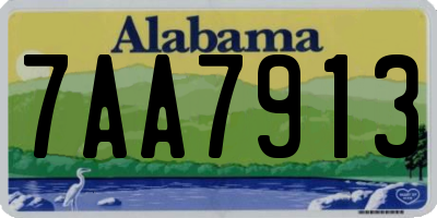 AL license plate 7AA7913