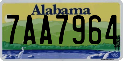 AL license plate 7AA7964
