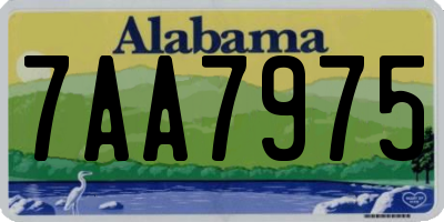 AL license plate 7AA7975