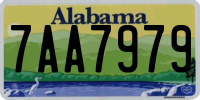 AL license plate 7AA7979