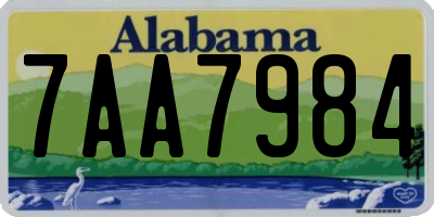 AL license plate 7AA7984