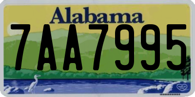 AL license plate 7AA7995