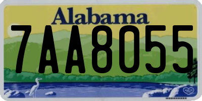AL license plate 7AA8055
