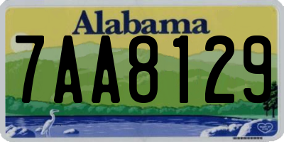 AL license plate 7AA8129