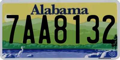 AL license plate 7AA8132