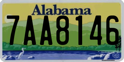 AL license plate 7AA8146