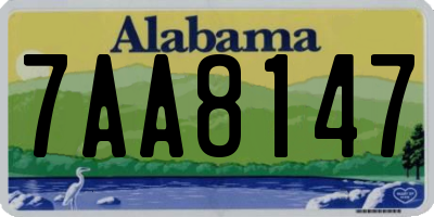 AL license plate 7AA8147