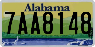AL license plate 7AA8148