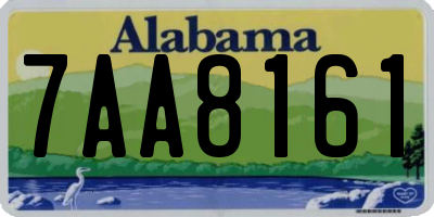 AL license plate 7AA8161