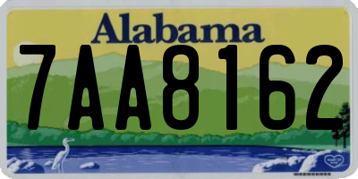 AL license plate 7AA8162
