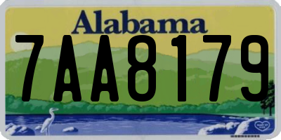 AL license plate 7AA8179