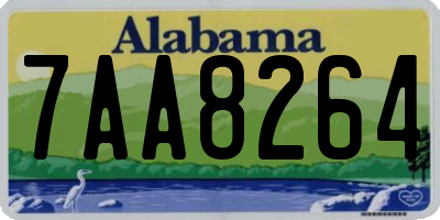 AL license plate 7AA8264