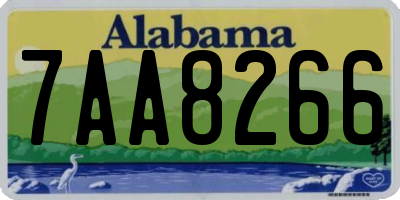 AL license plate 7AA8266