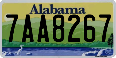 AL license plate 7AA8267