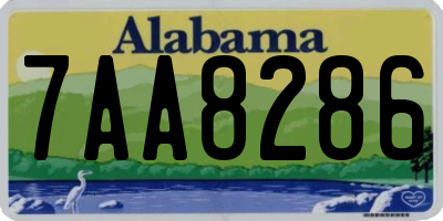 AL license plate 7AA8286
