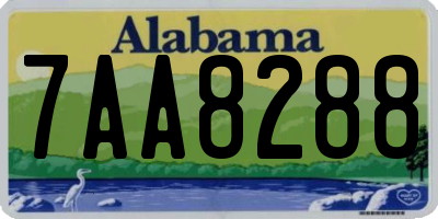 AL license plate 7AA8288