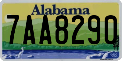 AL license plate 7AA8290
