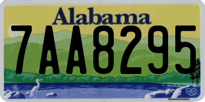 AL license plate 7AA8295