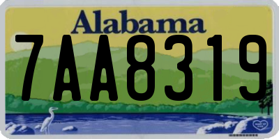 AL license plate 7AA8319