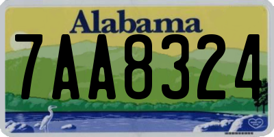 AL license plate 7AA8324