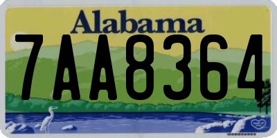 AL license plate 7AA8364
