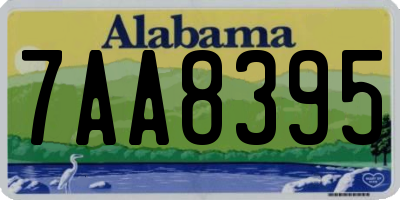 AL license plate 7AA8395