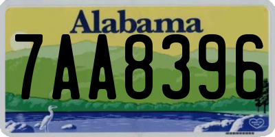 AL license plate 7AA8396