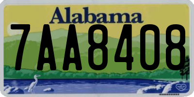 AL license plate 7AA8408