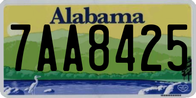 AL license plate 7AA8425
