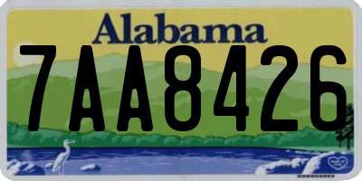AL license plate 7AA8426