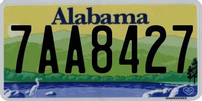 AL license plate 7AA8427