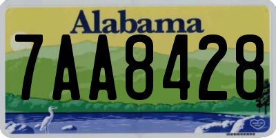 AL license plate 7AA8428