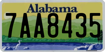 AL license plate 7AA8435