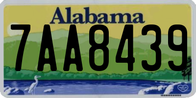 AL license plate 7AA8439
