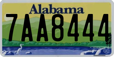 AL license plate 7AA8444