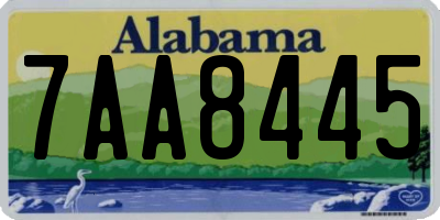 AL license plate 7AA8445