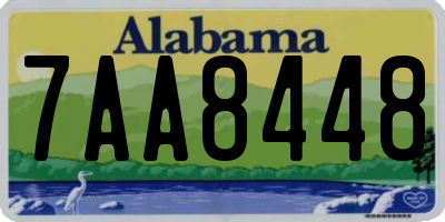 AL license plate 7AA8448