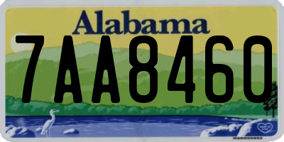 AL license plate 7AA8460