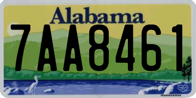 AL license plate 7AA8461