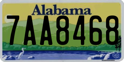 AL license plate 7AA8468