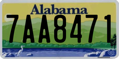 AL license plate 7AA8471