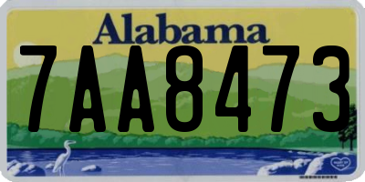 AL license plate 7AA8473