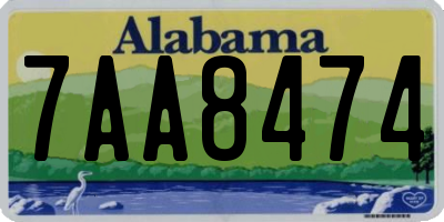 AL license plate 7AA8474
