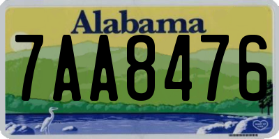 AL license plate 7AA8476